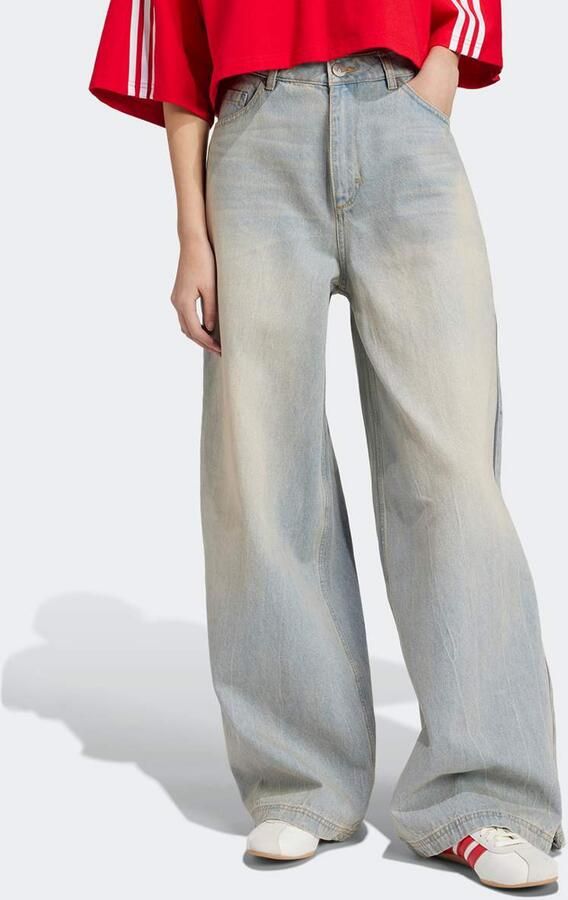 Adidas Adilenium Season 3 Zip Washed Denim Broek Veelkleurig- Dames Veelkleurig - Foto 7