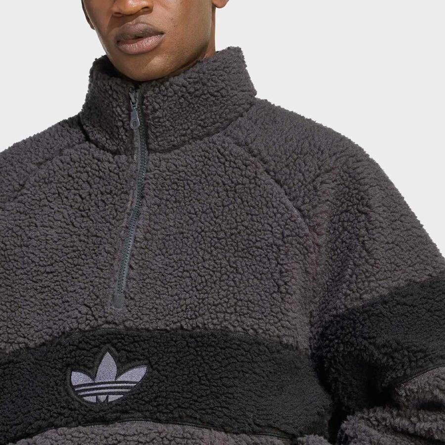 Adidas Originals Winter Fleece Jacket Men Kleding grijs Maat XL