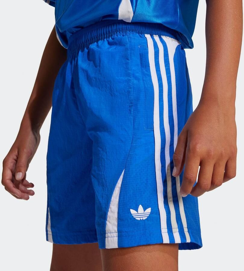 Adidas Originals Woven 3-Streifen Short Unisex Sport shorts blauw Kleding
