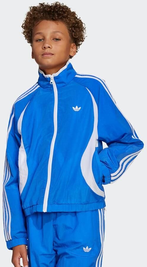 Adidas Originals Woven 3-strepen trainingsjacke Trainingspakken in blauw formaten: 170 - Foto 3