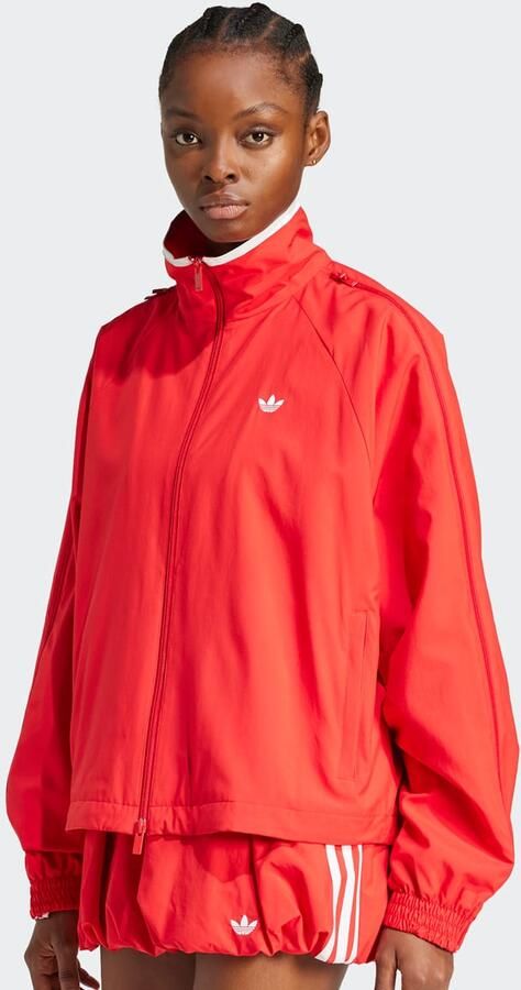 Adidas Originals Woven 3-strepen zip trainingsjacke Women Trainingspakken rood Maat XS Kleding - Foto 8