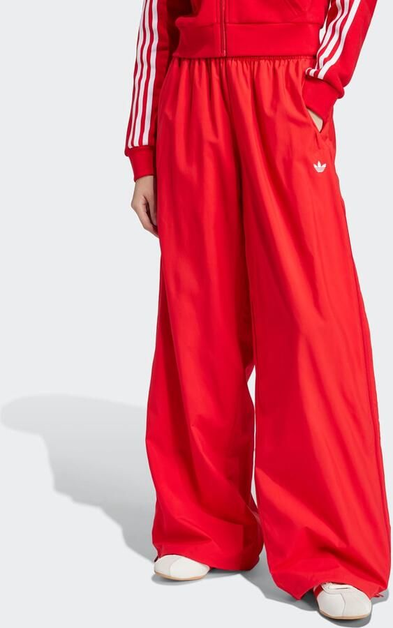 Adidas Originals Woven Wide-Leg Broek met 3 Strepen Women Trainingsbroeken rood Maat XS Kleding - Foto 12
