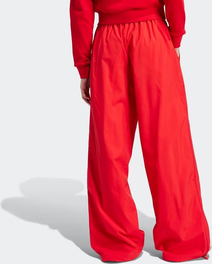 Adidas Originals Woven Wide-Leg Broek met 3 Strepen Women Trainingsbroeken rood Maat XS Kleding - Foto 3