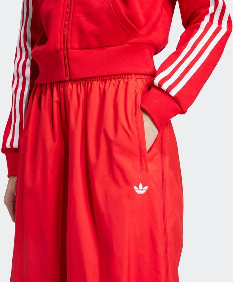 Adidas Originals Woven Wide-Leg Broek met 3 Strepen Women Trainingsbroeken rood Maat XS Kleding - Foto 2