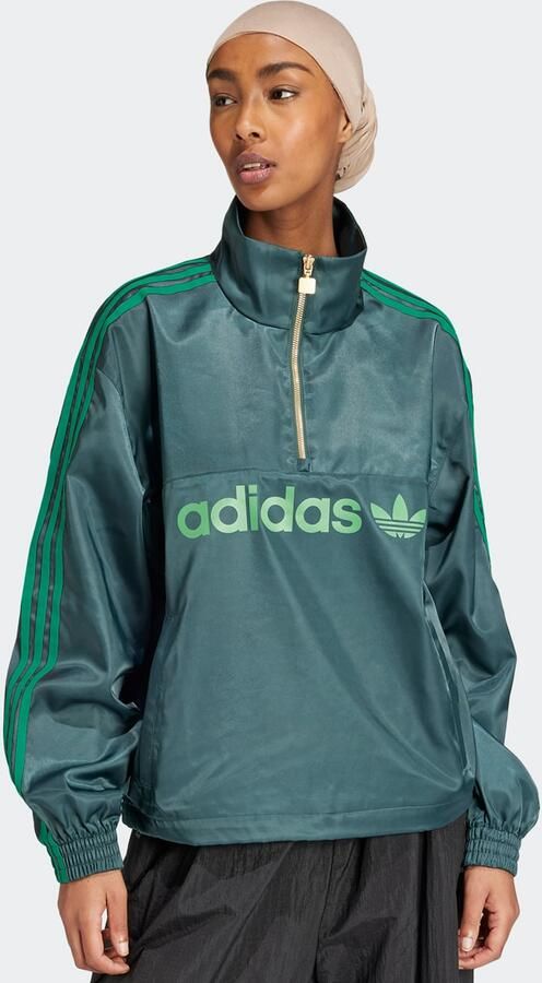 Adidas Originals Woven Windbreaker Women Windbreakers groen Maat XS Kleding - Foto 3