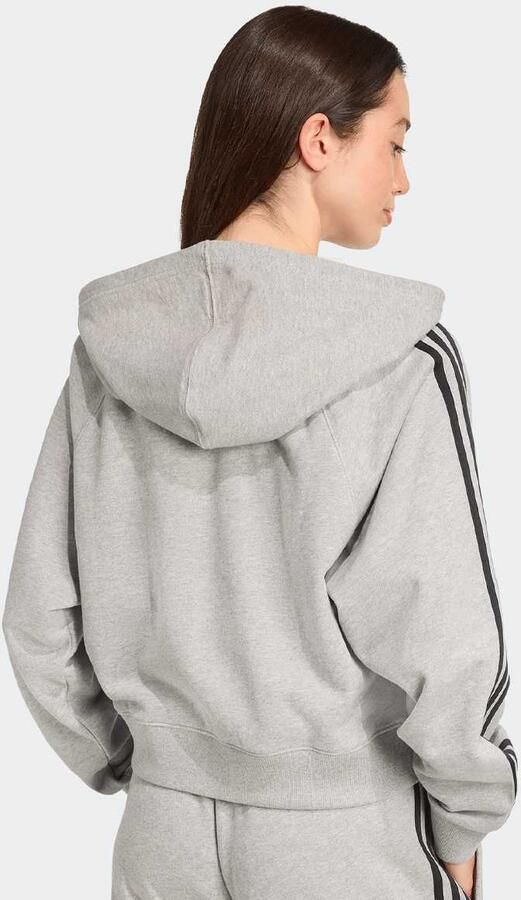 Adidas Originals Zip Hoodie Wo Hoodies & Sweaters grijs Maat XS Kleding - Foto 2