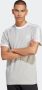 Adidas Grijze 3-Stripes Tee Crew-Neck Shirt Gray Heren - Thumbnail 3