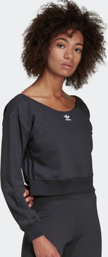 Adidas Originals Logo-printed sweatshirt Grijs Dames
