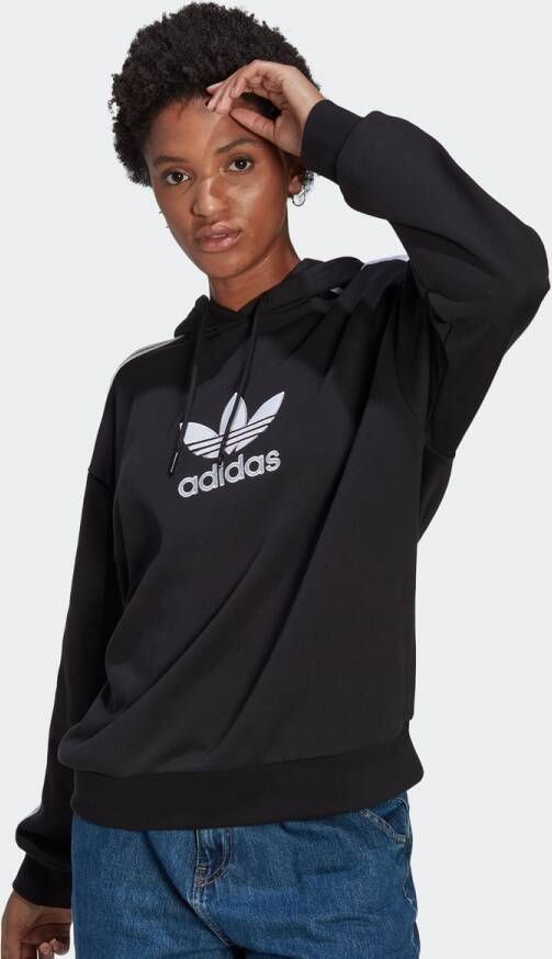 Adidas Originals Adicolor 3-stripes Hoodie Hoodies Kleding black maat: XS beschikbare maaten:XS