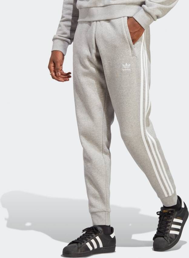 Adidas Originals Grijze Broek met Elastische Taille en Ritssluiting Gray Heren