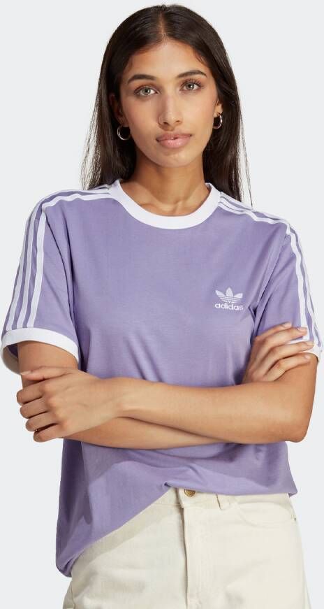 adidas Originals Adicolor 3-stripes T-shirt T-shirts Kleding magic lilac maat: XS beschikbare maaten:XS