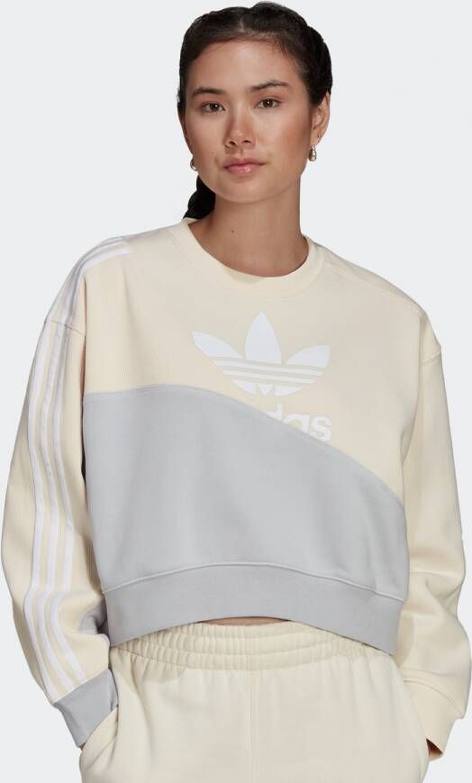Adidas Originals Adicolor Bold Fleece Sweatshirt Sweaters Kleding wonder white maat: XS beschikbare maaten:XS
