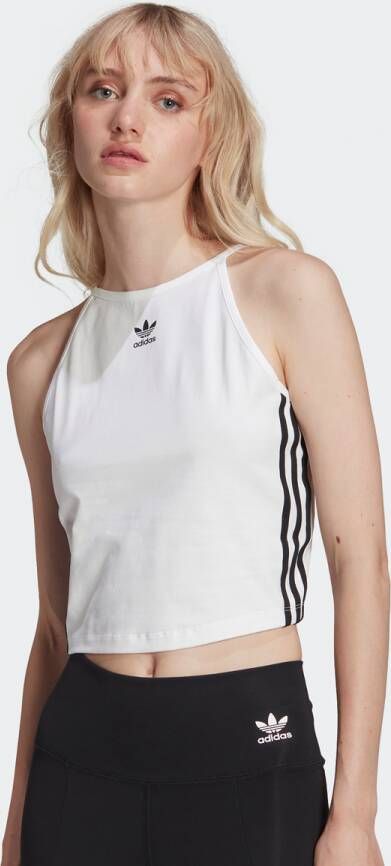 Adidas Originals Korte top met labelstrepen