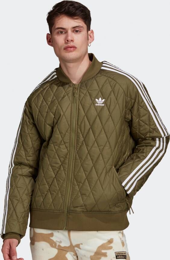 Adidas Originals adicolor gesteppte Trainingsjack Primegreen