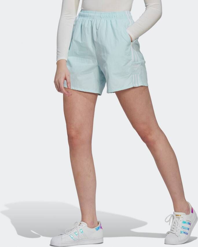 Adidas Originals Adicolor Lock-up Shorts Sportshorts Kleding almost blue maat: XS beschikbare maaten:XS S M L