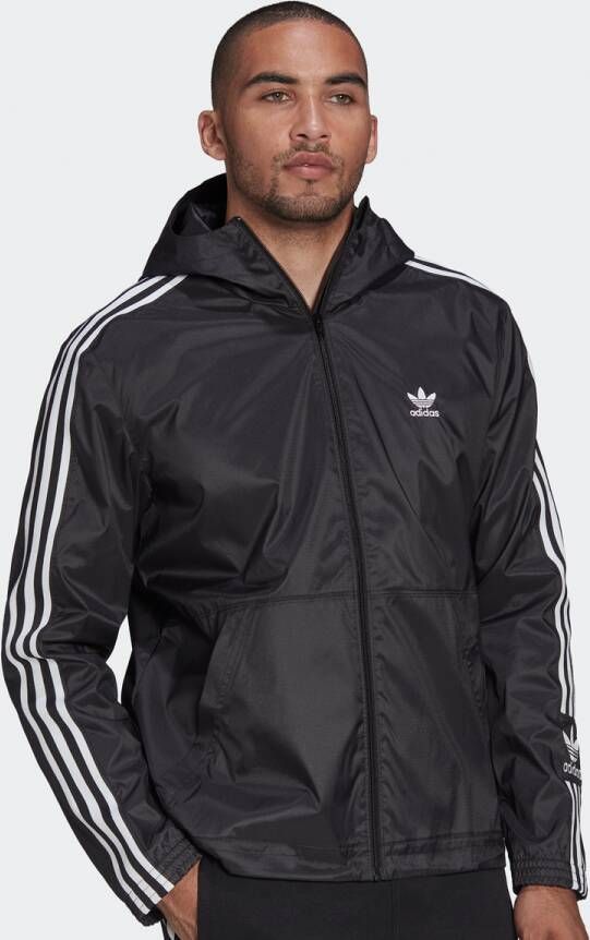 Adidas Originals Adicolor Lock Up Windbreaker Windbreakers Kleding black maat: S beschikbare maaten:S