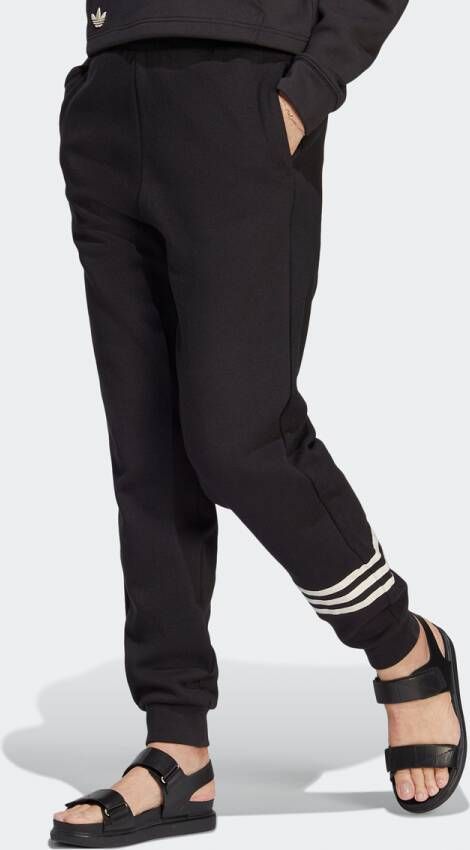Adidas Originals Broek met elastische taille en ritssluiting Black Dames