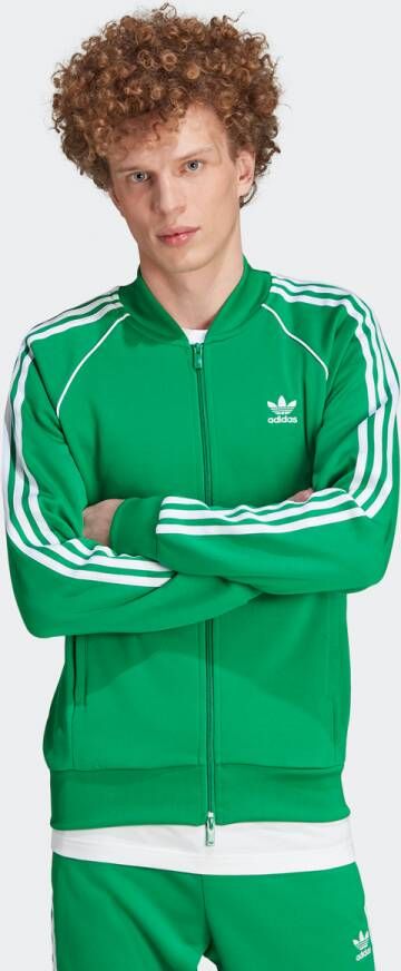 Adidas Originals Adicolor Superstar Trainingsjack Trainingsjassen Kleding green white maat: XXL beschikbare maaten:XL XXL