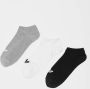 Adidas Originals Adicolor Trefoil Liner Sneakerr Sokken Kort Kleding black medium grey heather white maat: 39-42 beschikbare maaten:39-42 43-46 - Thumbnail 3