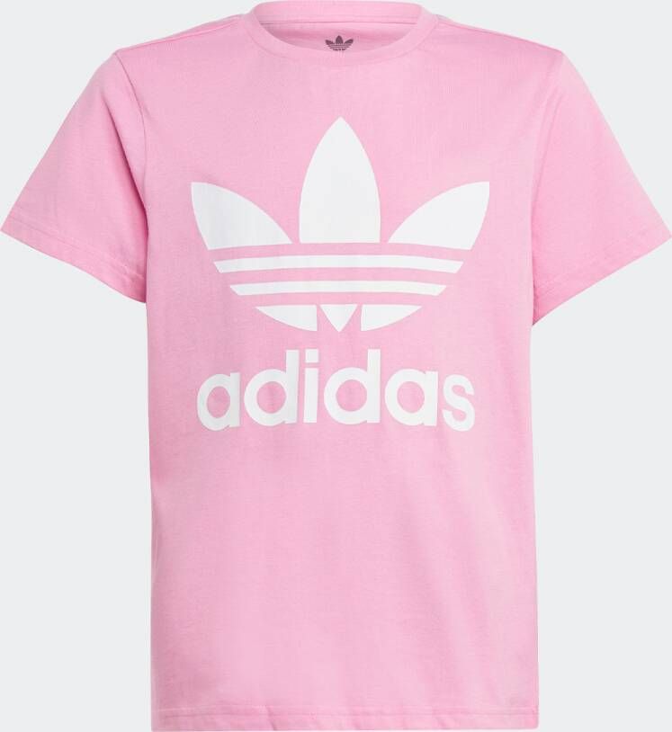 adidas Originals Adicolor Trefoil T-shirt T-shirts Kleding pink white maat: 140 beschikbare maaten:140