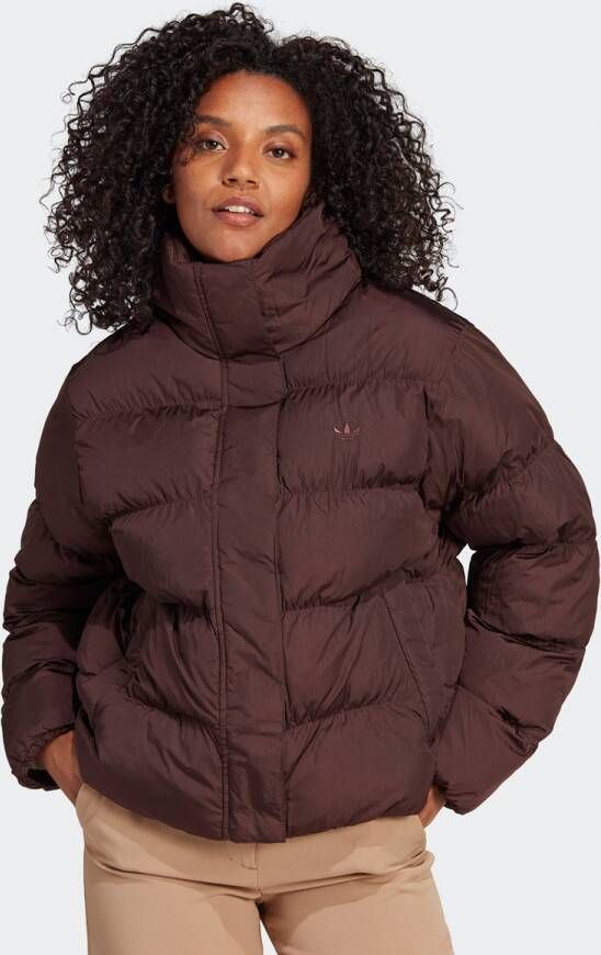 Adidas Originals Adicolor Vegan Winter Jas Pufferjassen Kleding shadow brown maat: XS beschikbare maaten:XS S