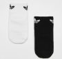 Adidas Originals anti slip sokken set van 2 wit zwart Katoen 28-30 - Thumbnail 2