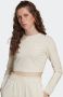 Adidas Originals Cropped Longsleeve Tee Longsleeves Kleding wonder white maat: XS beschikbare maaten:XS S L - Thumbnail 2