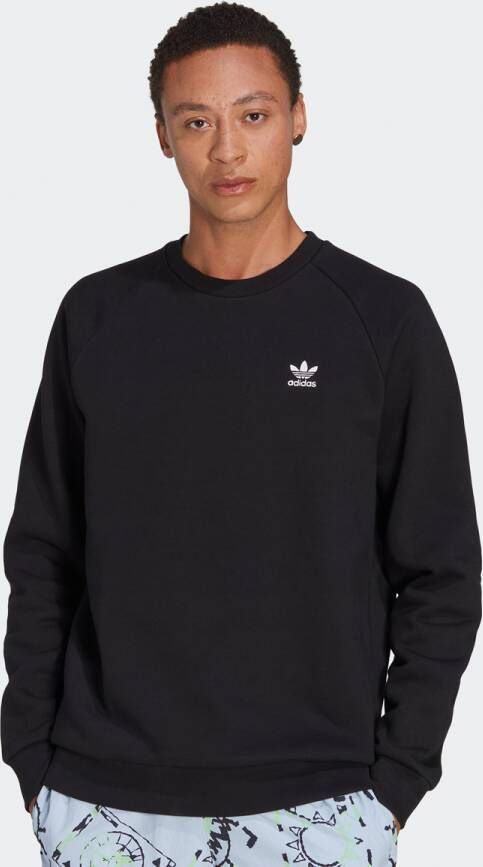 Adidas Originals Tijdloze Zwarte Crewneck Sweatshirt voor Heren Black Heren