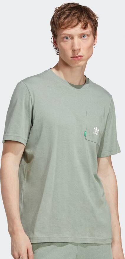 adidas Originals Essentials Plus T-shirt T-shirts Kleding silver green maat: S beschikbare maaten:S