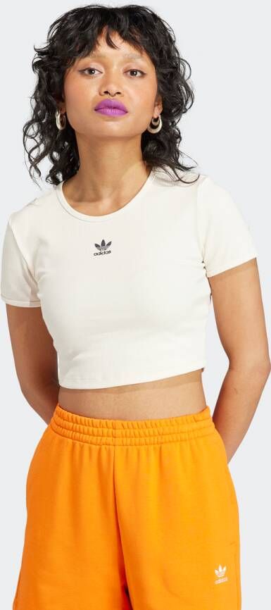 Adidas Originals Essentials Rib T-shirt T-shirts Kleding wonder white maat: S beschikbare maaten:XS S M L