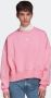 Adidas Bliss Pink Cropped Crewneck Sweatshirt Pink Dames - Thumbnail 1