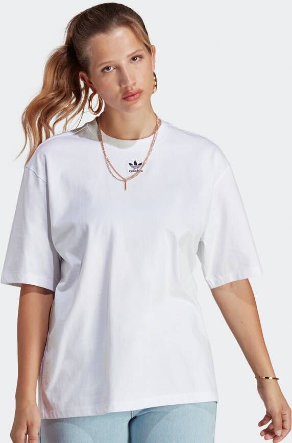 Adidas Originals Adicolor Oversized T-shirt T-shirts Kleding white maat: L beschikbare maaten:XS S M L XL