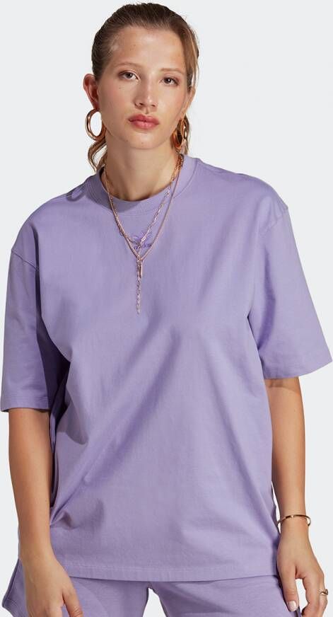 Adidas Adicolor T-Shirt voor Vrouwen Purple Dames