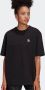 Adidas Grafische Tee Zwarte T-shirt Vrouwen Black Dames - Thumbnail 3