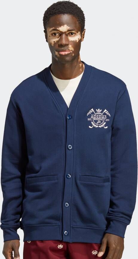 Adidas Originals Hack The Elite Cardigan Cardigans Kleding night indigo maat: XL beschikbare maaten:S M L XL