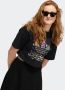 Adidas Eenheid Crop Tee Zwart Multi Korte Mouw Black Dames - Thumbnail 1