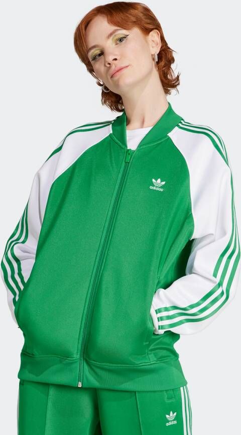 Adidas Originals Adicolor Superstar Training Jas Trainingsjassen Kleding green maat: S M beschikbare maaten:S M L XL