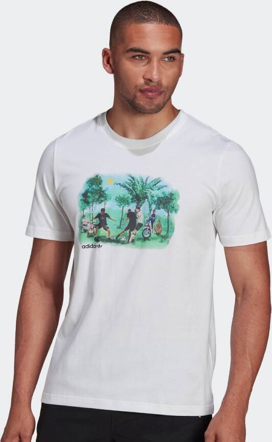 adidas Originals Spirit T-shirt T-shirts Kleding white maat: S beschikbare maaten:S