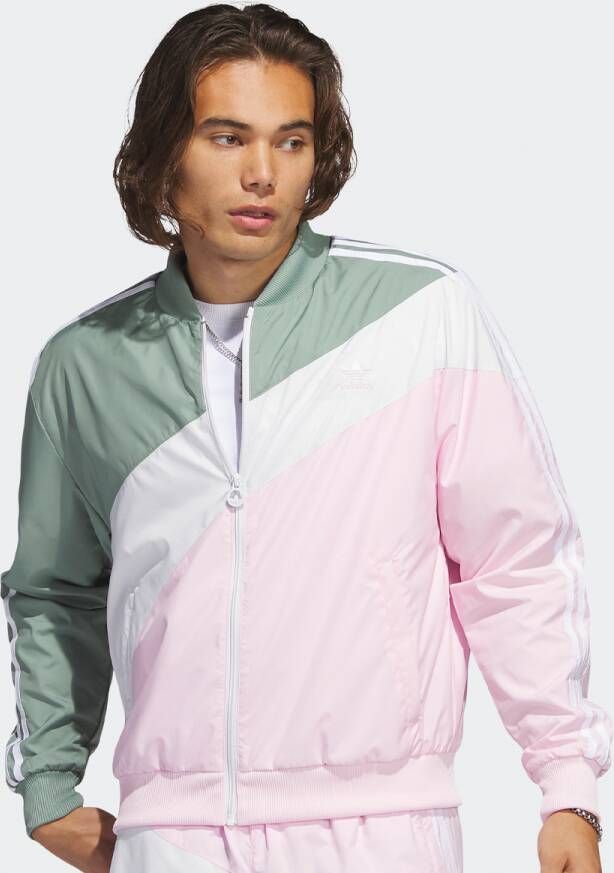 Adidas Originals Summer Vibe Trainingsjack Trainingsjassen Kleding silver green clear pink maat: XL beschikbare maaten:S M L XL