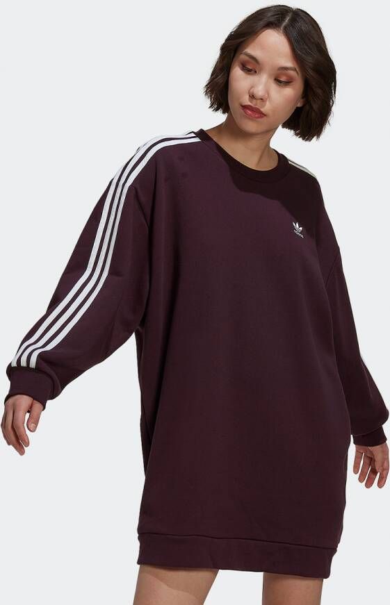 Adidas Originals Sweater Kleid Jurken Kleding shadow maroon maat: XS beschikbare maaten:XS
