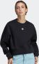 Adidas Originals Zwarte Oversized Sweater met Geborduurd Logo Zwart Dames - Thumbnail 1