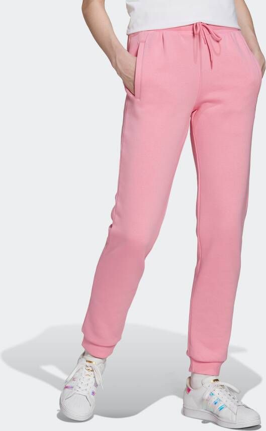 Adidas Originals Adicolor Essentials fleece slanke joggers Roze Dames