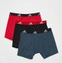 Adidas Boxers Logo Boxer Briefs 3 Pairs - Thumbnail 2
