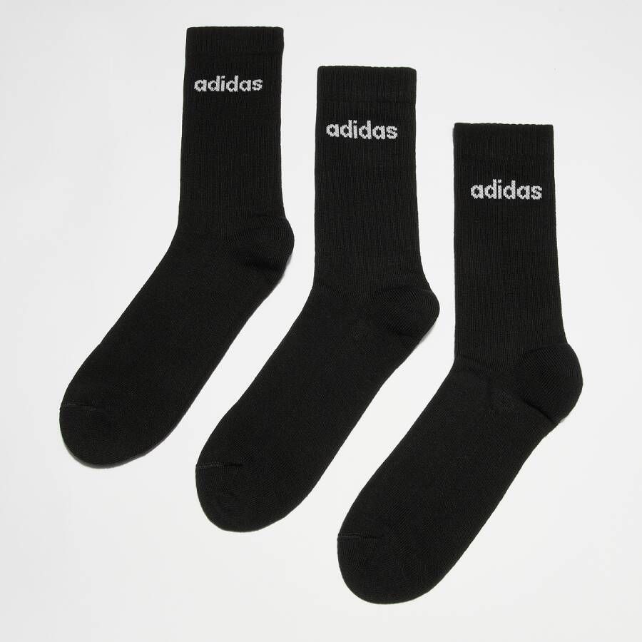 adidas Sportswear Cushion Linear Crew Sokken (3 Pack) Lang Kleding black black black maat: 37-39 beschikbare maaten:37-39 40-42
