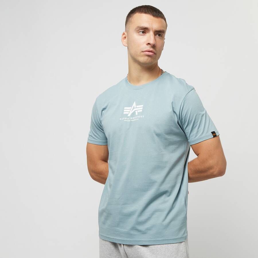 Alpha industries Basic T Ml T-shirts Kleding grey blue maat: XXL beschikbare maaten:S M XXL