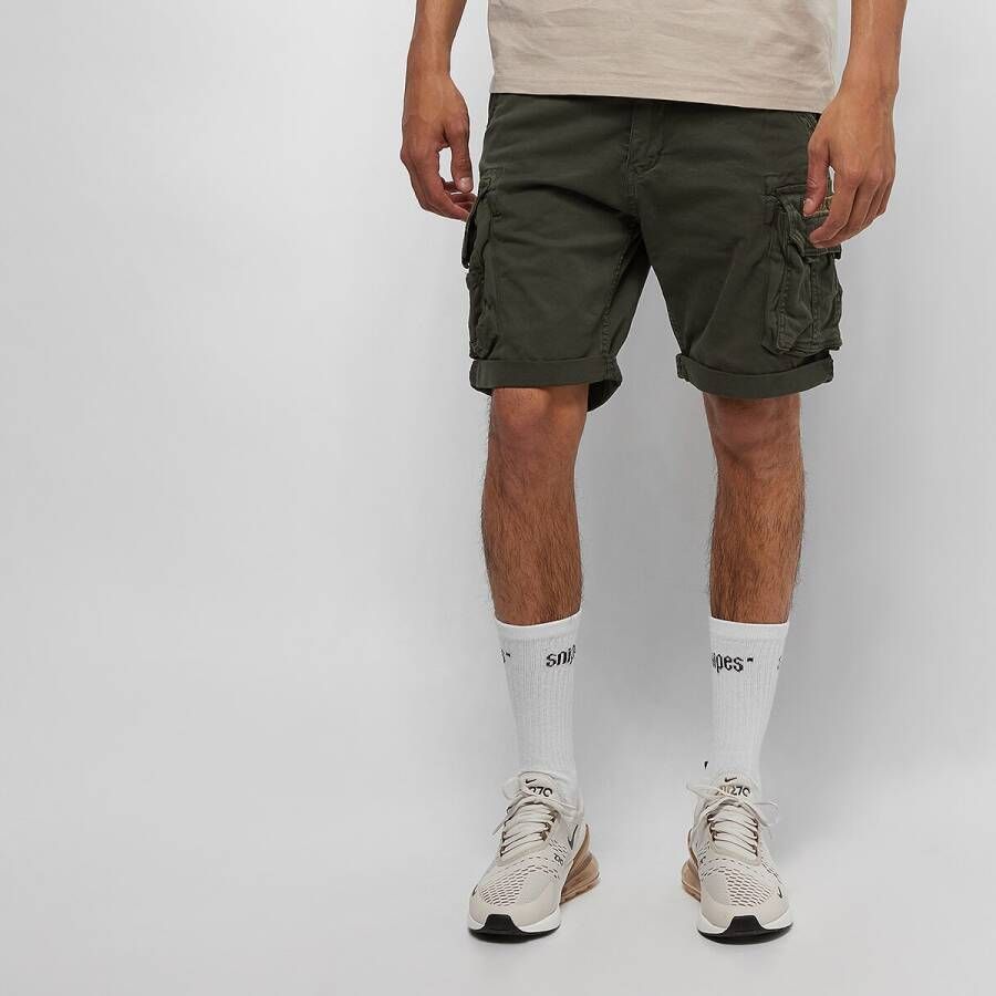 Alpha industries Crew Short Cargo shorts Kleding dark olive maat: 33 beschikbare maaten:29 30 31 32 33 38
