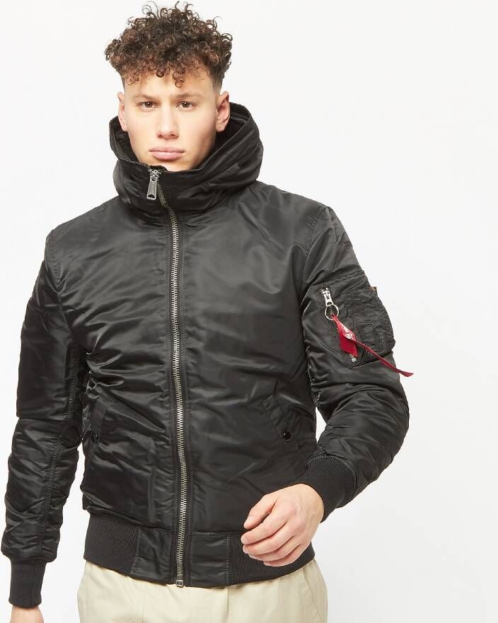 Alpha industries Ma-1 Hooded Bomberjacks Kleding black maat: S beschikbare maaten:S