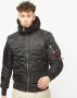 Alpha industries Ma-1 Hooded Bomberjacks Kleding black maat: S beschikbare maaten:S - Thumbnail 1