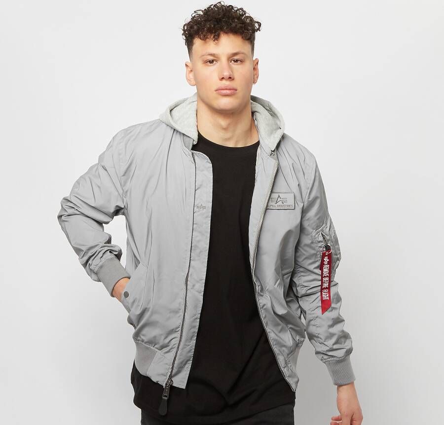 Alpha industries Ma-1 LW Hood Reflective 116107 571 S Jacket Grijs Heren