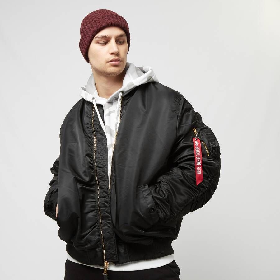 Alpha industries Ma-1 Os Puckered Bomberjacks Kleding Black maat: XL beschikbare maaten:XL